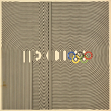 Mexico Olympic Games 1968 Logo Lance Wyman