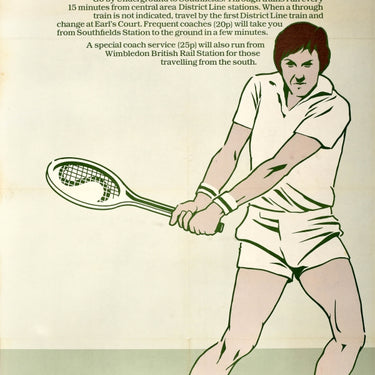 LT Wimbledon 1979 Tennis London Underground