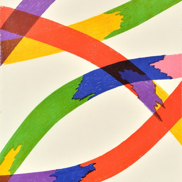 Munich Olympics 1972 Colourful Lines Piero Dorazio