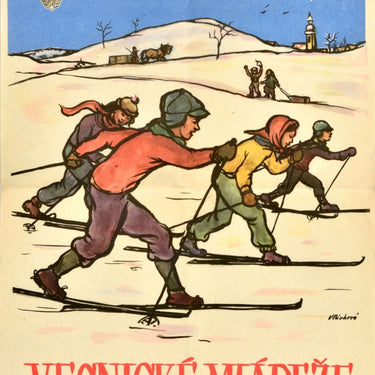 Village Youth Ski Run Czechoslovakia