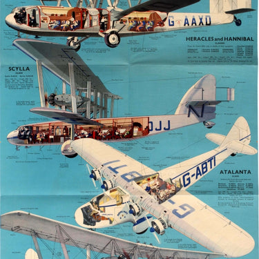 Imperial Airways Cut-Away Aircraft Brochure