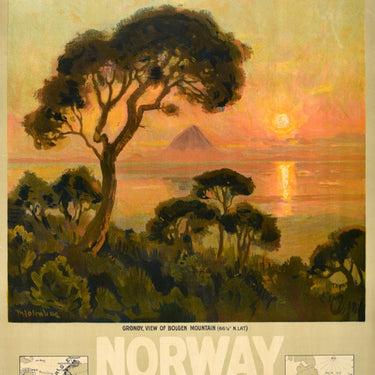 Norway Midnight Sun Norwegian State Railways