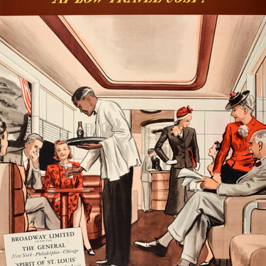 Pennsylvania Railroad Luxury Fleet Pullman Train Railway Art Deco