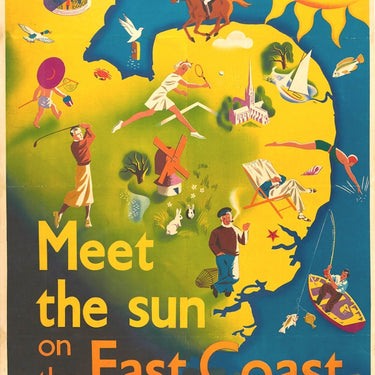 East Coast LNER Railway Seaside Golf Sun