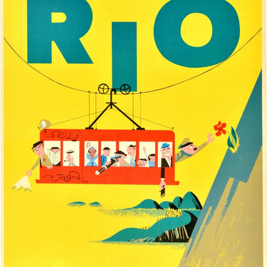 Rio Braniff Airways Sugarloaf Mountain Cable Car