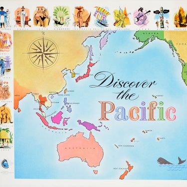 Discover The Pacific Ocean Islands Continents Map
