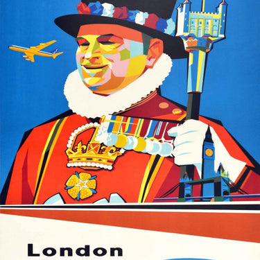 London Sabena Airlines Eynde Midcentury