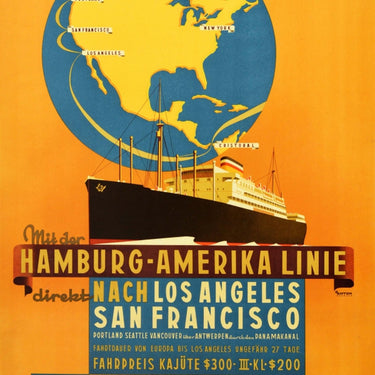 Hamburg America Line Los Angeles San Francisco