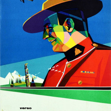 Canada Sabena Airlines Mountie RCMP MidCentury