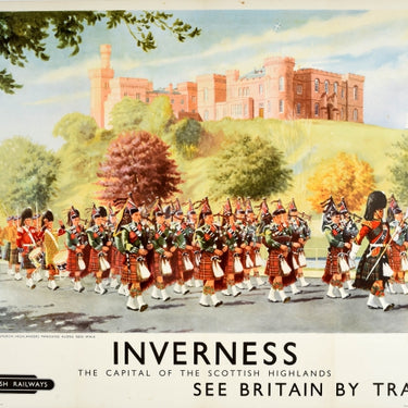 Inverness Scotland British Railways Cameron Highlanders