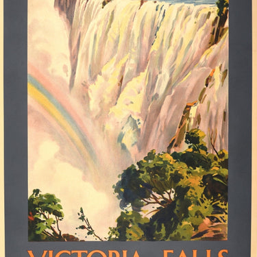 Victoria Falls Waterfall Southern Rhodesia