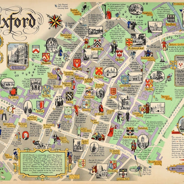 Oxford University Illustrated Map British Railways Sayers