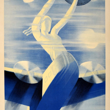 Air France In All Skies Art Deco Valerio