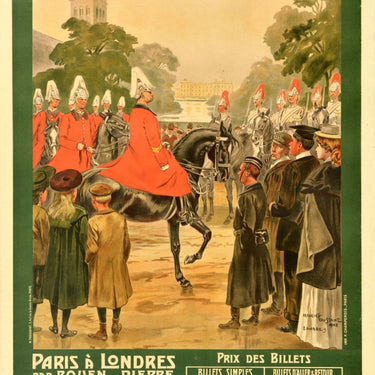 Western And Brighton Railways Paris To London Royal Horse Guards Toussaint