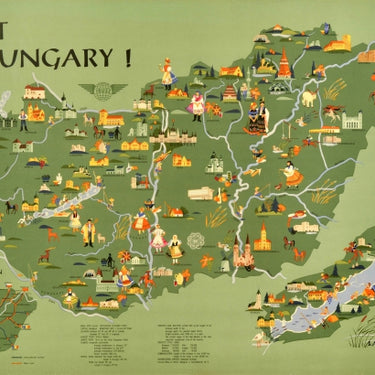 Visit Hungary Pictorial Map