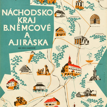 Nachod Region Czech Pictorial Map