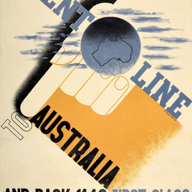 Orient Line To Australia McKnight Kauffer Art Deco