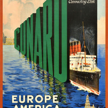 Cunard The Connecting Link Europe America