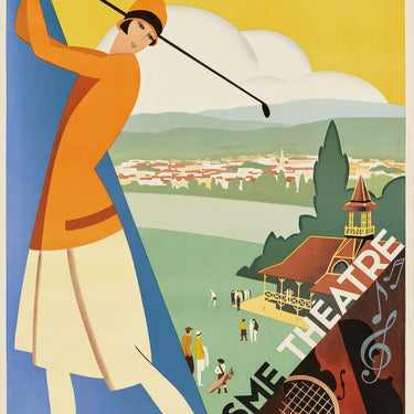 Vichy Art Deco Roger Broders Golf