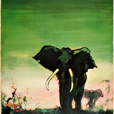 Africa SAS Airline Otto Nielsen Elephants