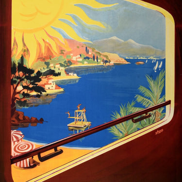 French Riviera SNCF Visit France Starr Midcentury