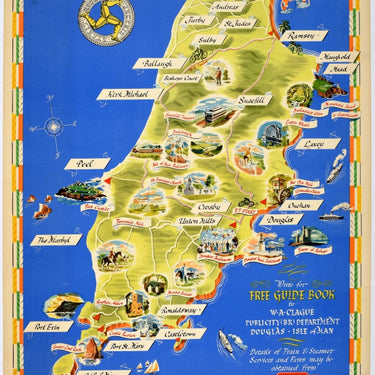 Isle Of Man Map British Railways