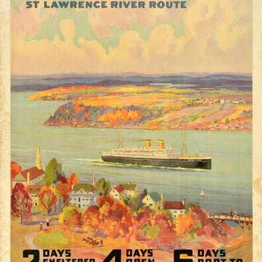 Europe St Lawrence River Route Canadian Pacific