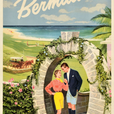 Bermuda Horseshoe Moongate Arch Horse Carriage Golf Beach