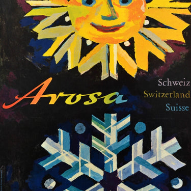 Arosa Switzerland Hausamann Sun Snowflake