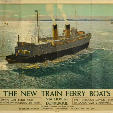 The New Train Ferry Boats SS Twickenham Ferry Southern Railway