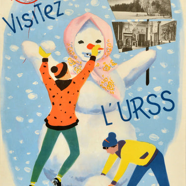 USSR In Winter Intourist Snowman