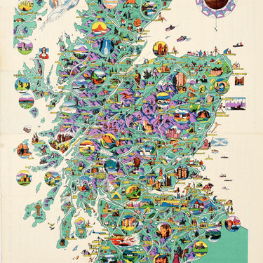 Scotland Illustrated Map Mackay