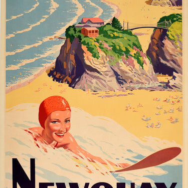 Newquay Cornwall Coast British Railways Surfing