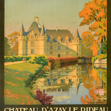 Chateau D'Azay Le Rideau Chemins De Fer De Paris A Orleans Et De l'Etat