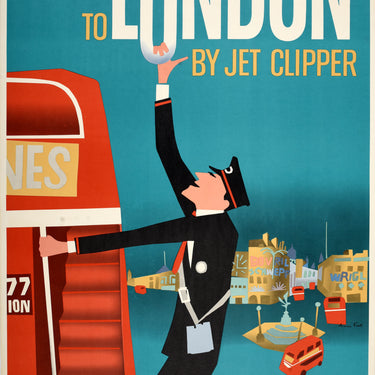 To London By Jet Clipper Pan Am
