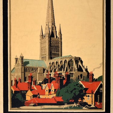 Norwich Cathedral England LNER Scotland Frank Newbould