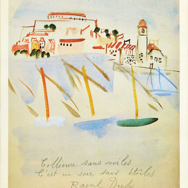 Raoul Dufy Collioure Sailboat Sailing Scenery