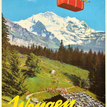 Wengen Cablecar Switzerland Jungfrau Bernese Alps