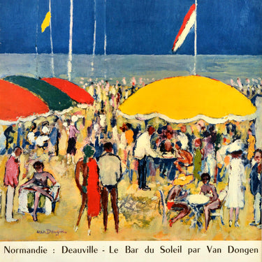Deauville Normandie France Van Dongen Beach Bar