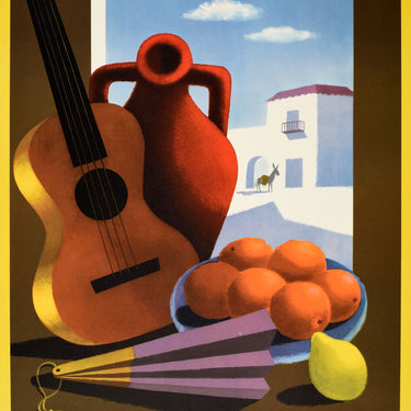 Spain Guitar Fruit Fan