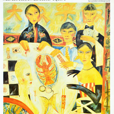 LT London Underground Chinatown Escalator Panel