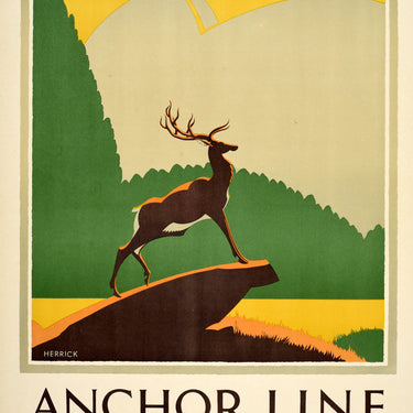 Scotland Land of Romance Anchor Line Stag