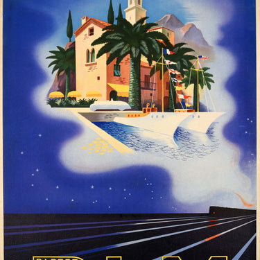 French Riviera Art Deco PLM Railway Cote DAzur Hugon