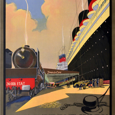 Paris Havre New York French Line Sebille