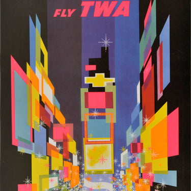 New York TWA David Klein Up Up And Away