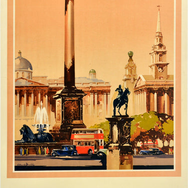 London Trafalgar Square Claude Buckle