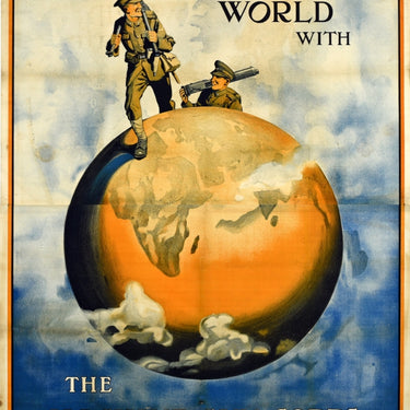 Travel All Over The World Machine Gun Corps Military Recruitment