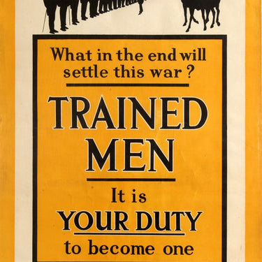 Trained Men Recruitment WWI UK