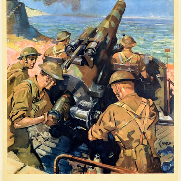 Back Them Up WWII Coastal Battery Terence Cuneo