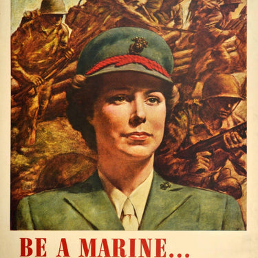 Be A Marine WWII US Marine Corps Womens Reserve